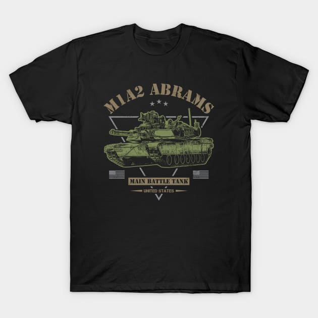 M1A2 Abrams T-Shirt by Military Style Designs